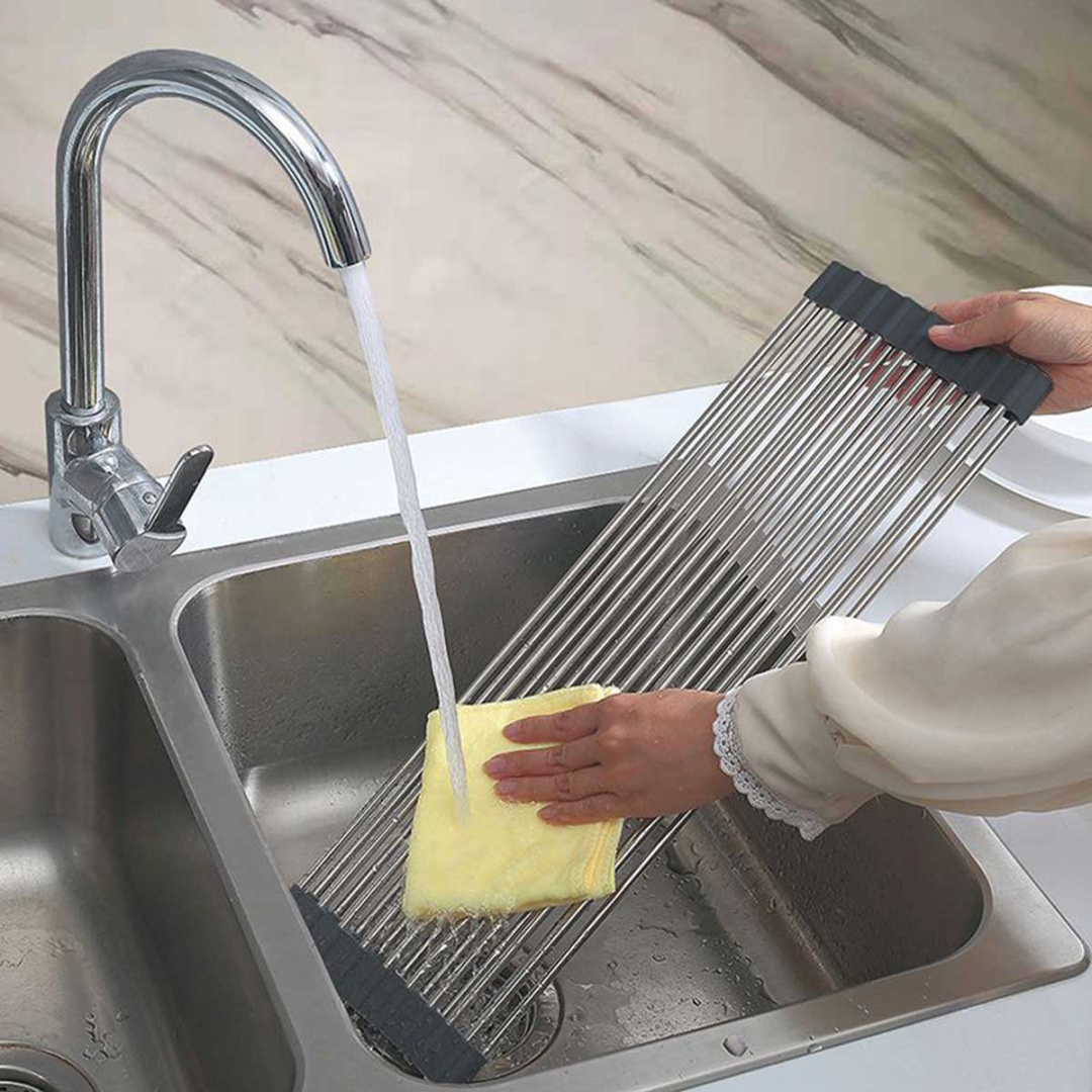 SUSZARKA OCIEKACZ ZWIJANY MATA STALOWA NA ZLEWOZMYWAK KINGHOFF KH-1903